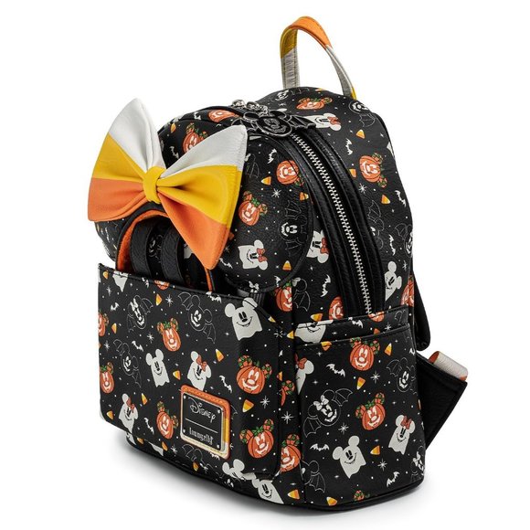 Loungefly Disney Spooky Mice Mini Backpack with Candy Corn Headband! - Picture 9 of 11